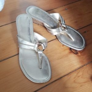 Lilly Pulitzer Gold McKim Wedges